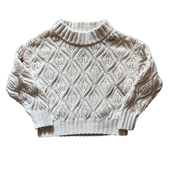 Old Navy Toddler Girl’s Cream Cable Sweater | 2T - Picture 1 of 4